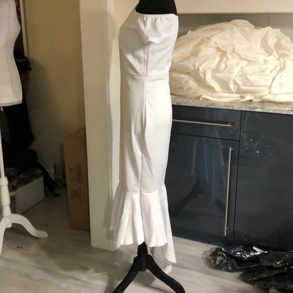 Mermaid versatile shoulder white midi - Picture 3 of 8